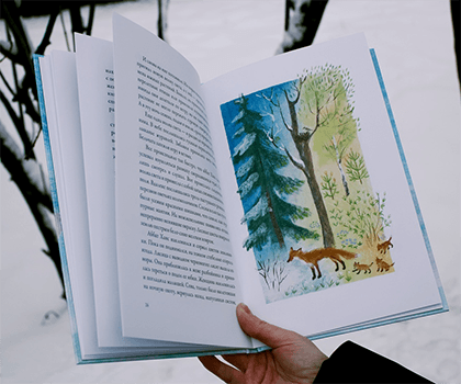 Иллюстрации из книги «Легенда о рождественской розе». Издательство «Белая ворона»