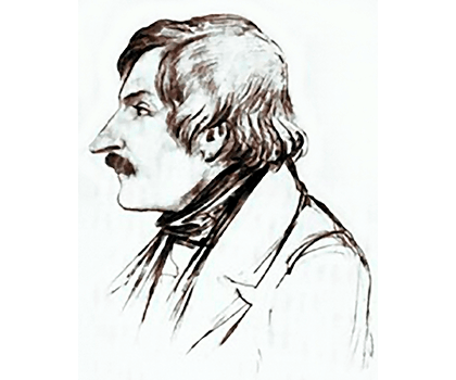 Карандашный портрет Гоголя