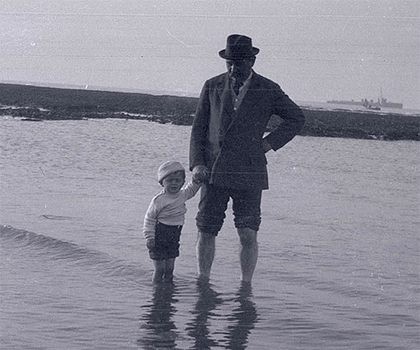 Артур Конан Дойл со своим сыном Денисом