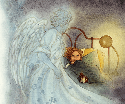 Иллюстрации из книги «Снежный ангел». Издательство «Нигма»