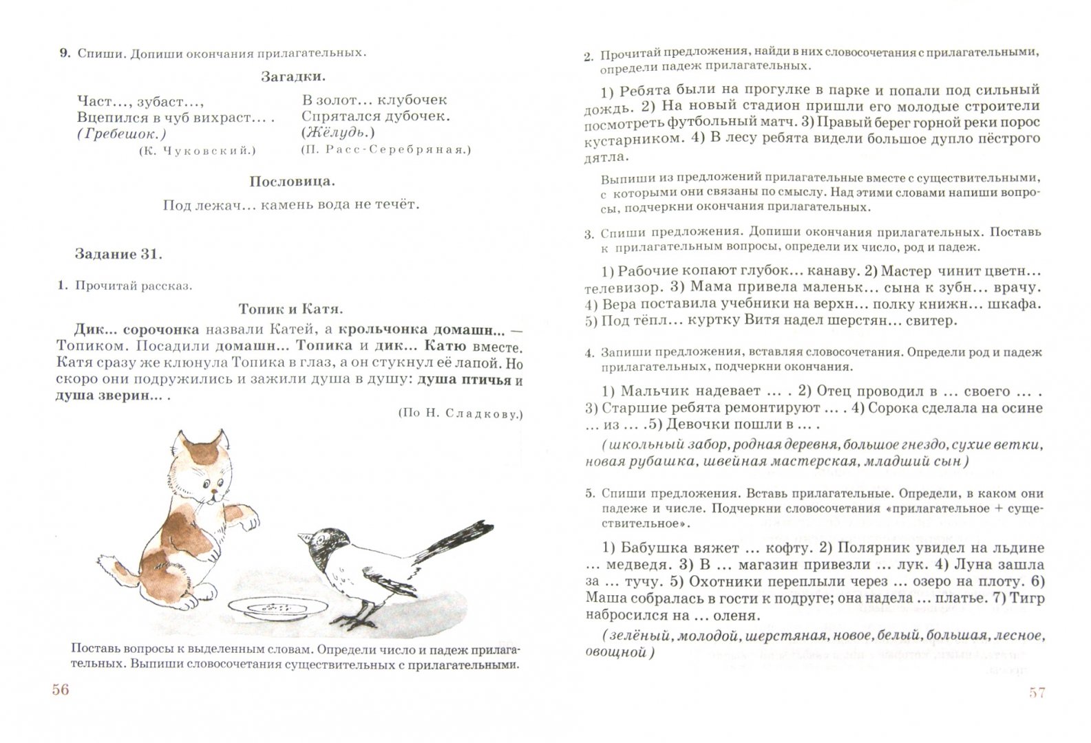 Рассказ топик и Катя Сладков