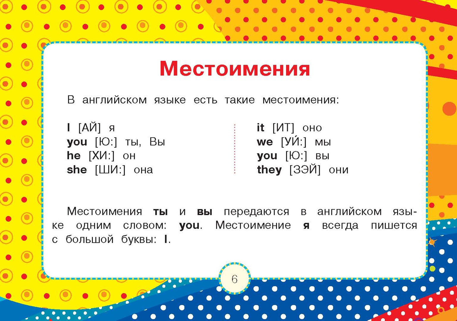 Личные местоимения в английском языке примеры Английский словарь для малышей в картинках с прописями. Державина В.А. - купить 