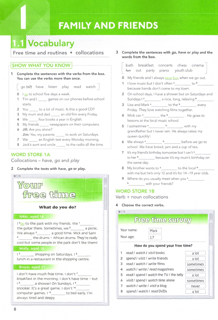 Focus 4 workbook answers. Focus 1 Workbook