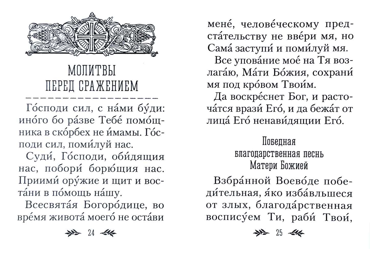 Молитвы православного воина. Яко не имам иные помощи. Не имамы иныя помощи.