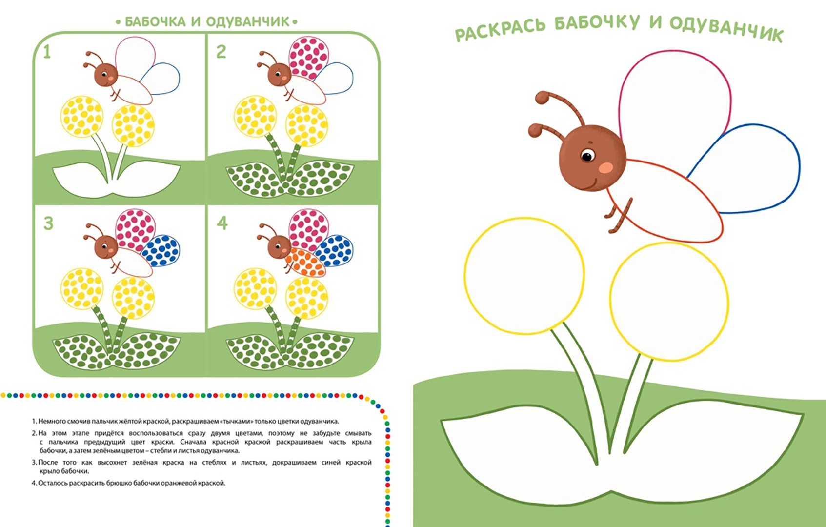 Пальчиковое рисование для детей 4-5 лет