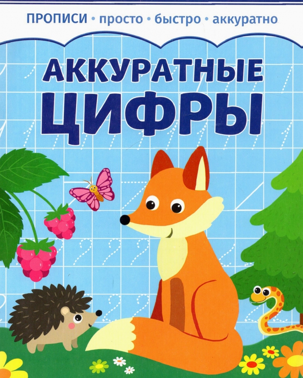 Книжка аккуратный. Аккуратные цифры. Прописи по математике.