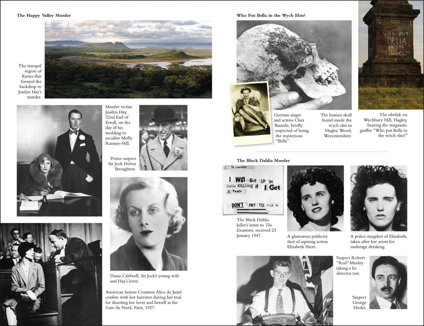 Unsolved murder. Crime book Dorling Kindersley. 10 True Crime Cases # 1, December 1947.